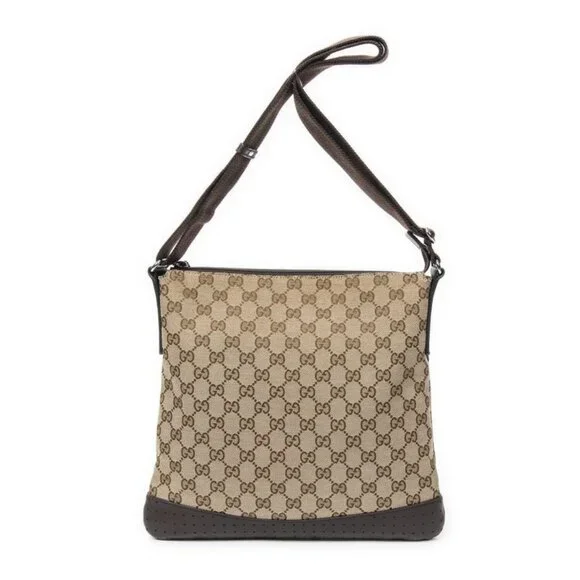 Gucci Web Media Messenger Beige Brown GG Canvas - Picture 5 of 10
